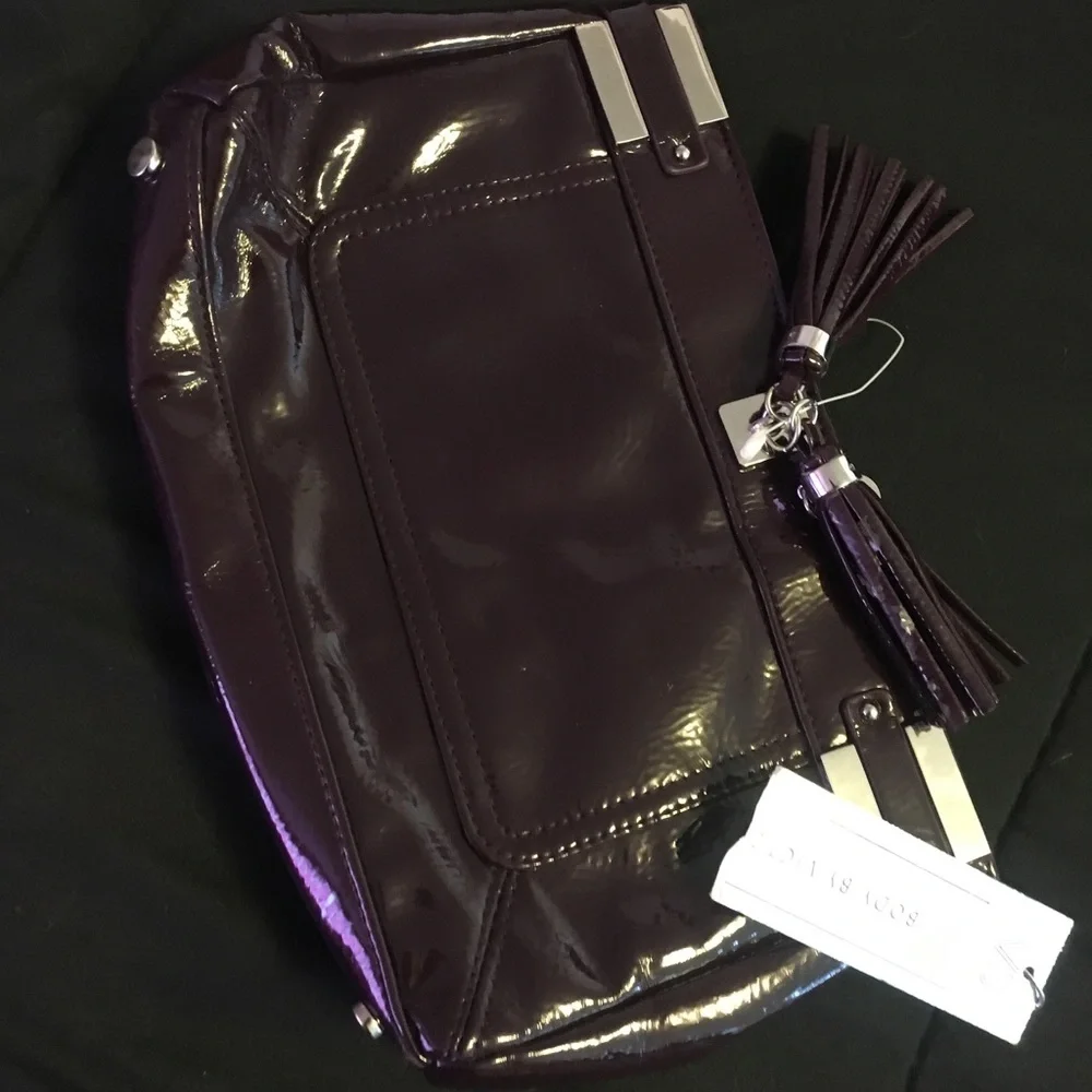 Victoria’s Secret Glossy Purple Patent Cosmetic Bag | Clutch